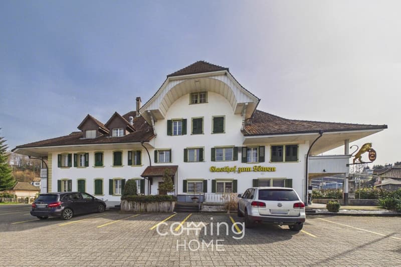 Auberge « Zum Löwen » à Wynau - Immeuble de rapport comprenant un restaurant, 13 chambres et une longue tradition (3)