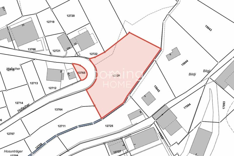 Erschlossene Bauparzelle in Mund mit 912 m² an sonniger Südhanglage - Bauzone W2 mit Bergsicht (2)