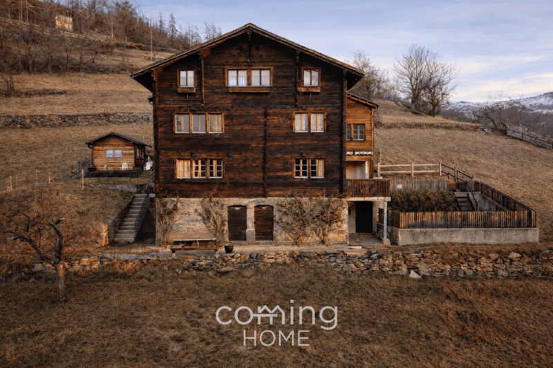 Charmant appartement de 3,5 pièces de style chalet à Törbel - situation en pente ensoleillée avec vue sur les montagnes (12)