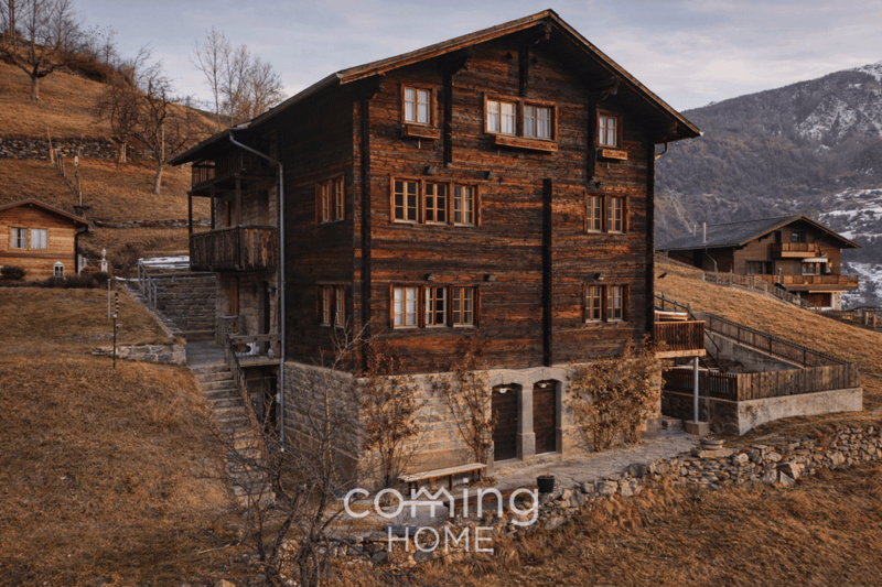 Charmant appartement de 3,5 pièces de style chalet à Törbel - situation en pente ensoleillée avec vue sur les montagnes (10)
