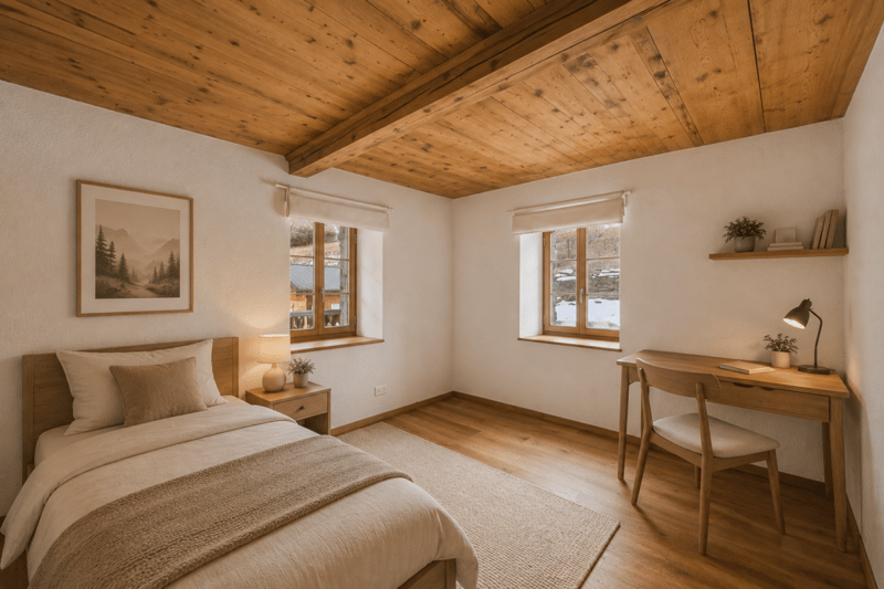 Charmant appartement de 3,5 pièces de style chalet à Törbel - situation en pente ensoleillée avec vue sur les montagnes (7)