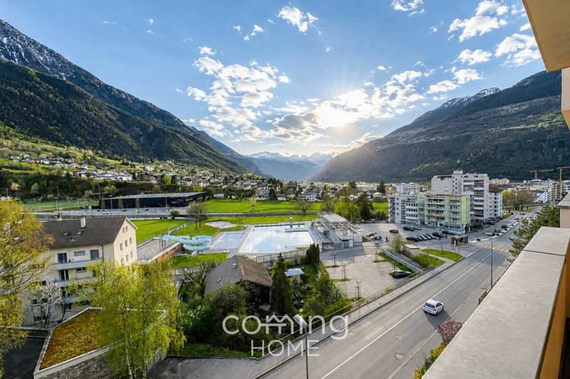 Moderne 4.5 Zimmerwohnung in Brig-Glis mit Balkon und Bergsicht (4)