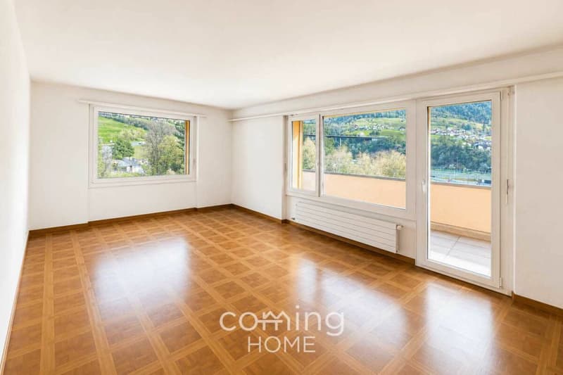 Moderne 4.5 Zimmerwohnung in Brig-Glis mit Balkon und Bergsicht (1)