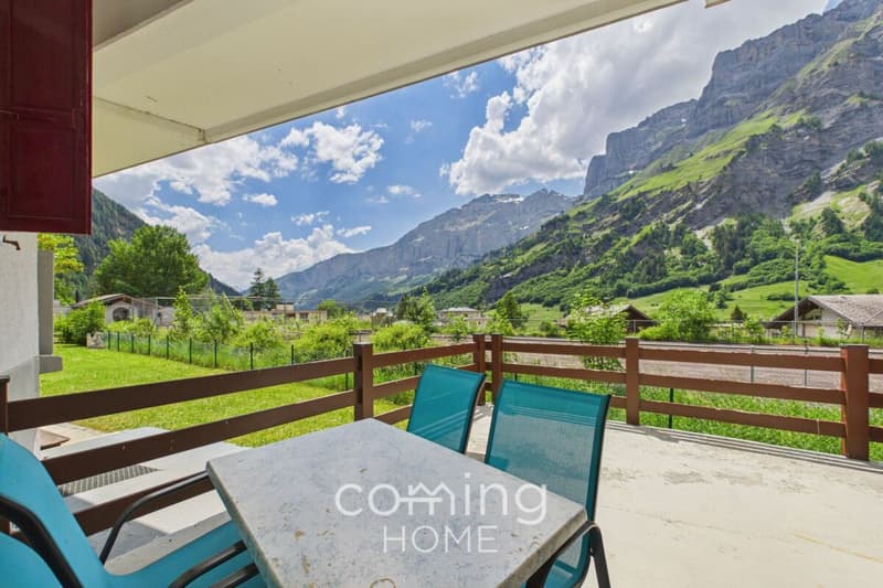 Spacieux studio de 1.5 pièce à Loèche-les-Bains avec terrasse ensoleillée (3)