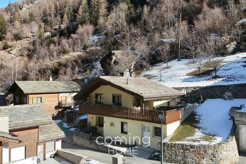 Un havre de paix dans la vallée de Saas : une maison élégante offrant une vue panoramique sur les montagnes, située dans le village paisible d'Eisten (16)