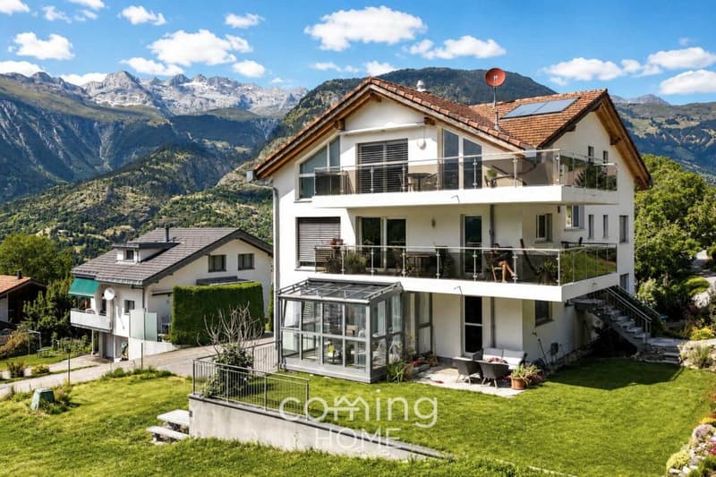 Élégant appartement de 5,5 pièces avec jardin d'hiver et vue sur les montagnes à Ried-Brig (16)