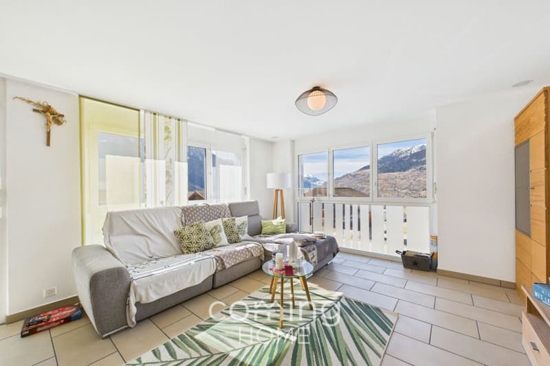 Élégant appartement de 5,5 pièces avec jardin d'hiver et vue sur les montagnes à Ried-Brig (4)