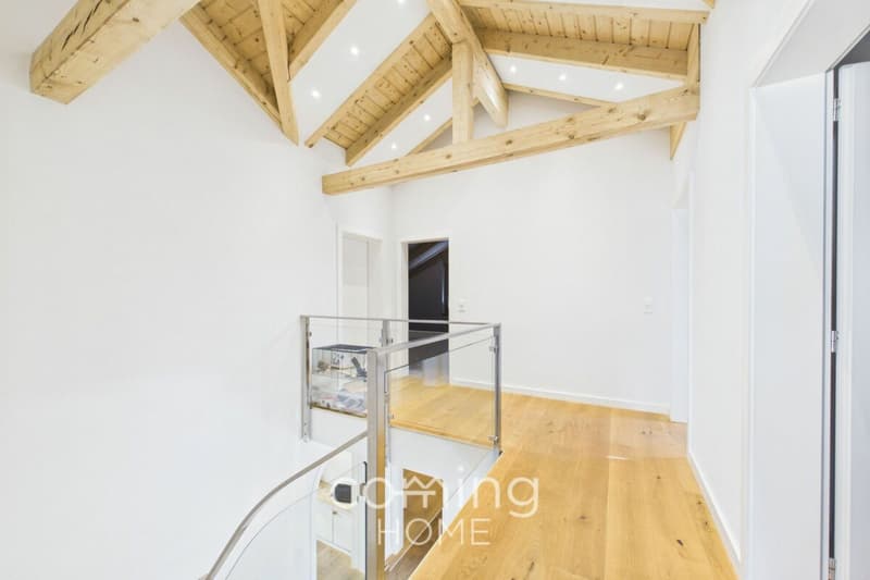 Maison individuelle haut de gamme, appartement indépendant et grand terrain à Stalden (16)