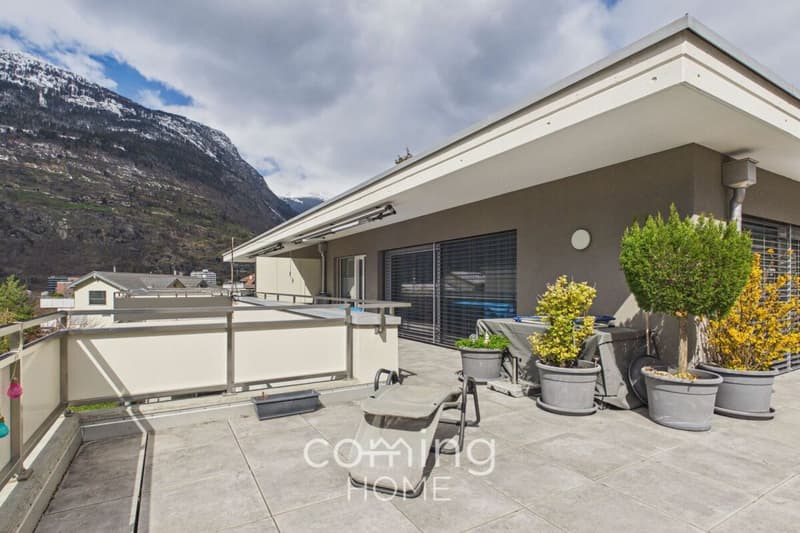 4.5-Zimmer-Attikawohnung in Brig-Glis - grosszügige Terrasse, Minergie-A, Alpenpanorama (2)