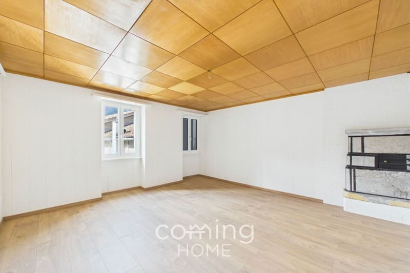 4-Zimmer-Wohnung in Eggerberg - modernisiert 2022-2024, Südhang, Bergsicht (4)