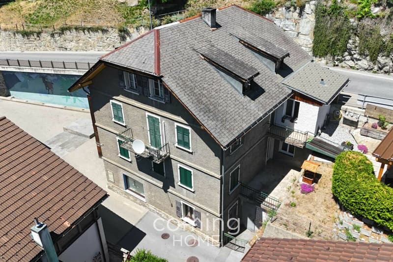 4-Zimmer-Wohnung in Eggerberg - modernisiert 2022-2024, Südhang, Bergsicht (10)