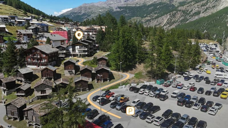 Möbliertes Hotelzimmer mit Balkon - wochenweise in Saas-Fee (7)