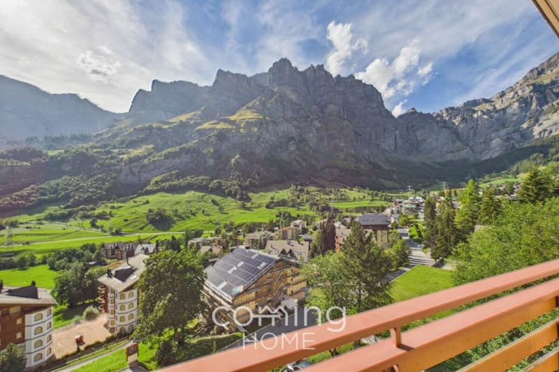 Sonnige 2.5 Zimmer-Dachwohnung in Leukerbad mit Bergsicht (12)