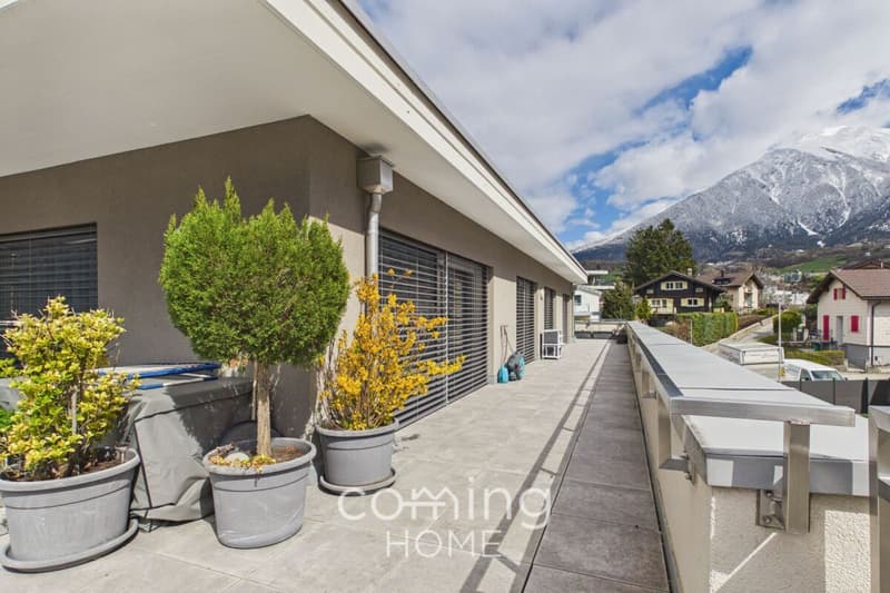 Wo der Alpenblick zum Alltag wird: Traum-Attika mit grosser Terrasse in Brig-Glis (6)