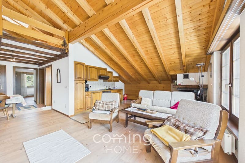Wohnen mit Bergblick - charmante 4.5-Zimmer-Wohnung in Grächen (11)