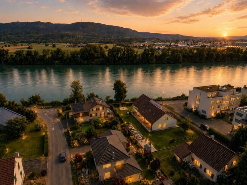 Luxuriöses Wohnen direkt am Rhein - exklusives 6.5-Zimmer-Einfamilienhaus mit traumhafter Aussicht (28)