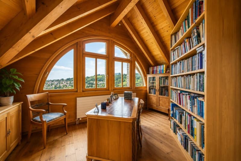 Einzigartiges Vollholzhaus aus Mondholz - gesund wohnen mit Bergsicht und vielseitigen Nutzungsmöglichkeiten (14)