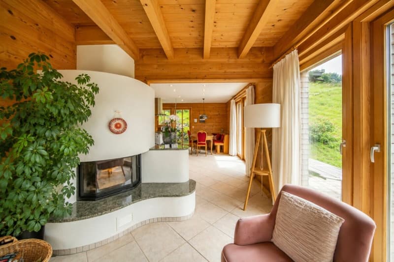 Einzigartiges Vollholzhaus aus Mondholz - gesund wohnen mit Bergsicht und vielseitigen Nutzungsmöglichkeiten (9)