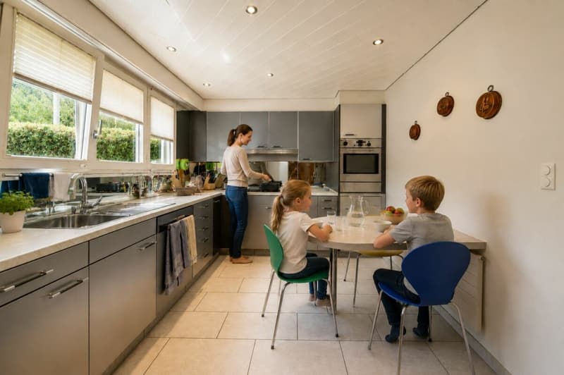 Exklusives Familienparadies mit Pool und Weitblick - grosszügiges 10-Zimmer-Einfamilienhaus in Bergdietikon (17)