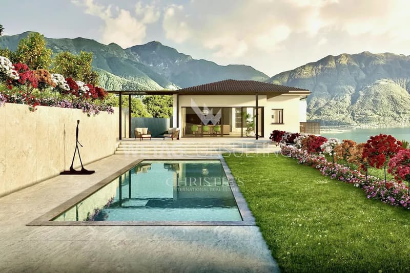 Brione sopra Minusio: schöne Luxusvilla mit Panoramablick auf den Lago Maggiore zu verkaufen (1)