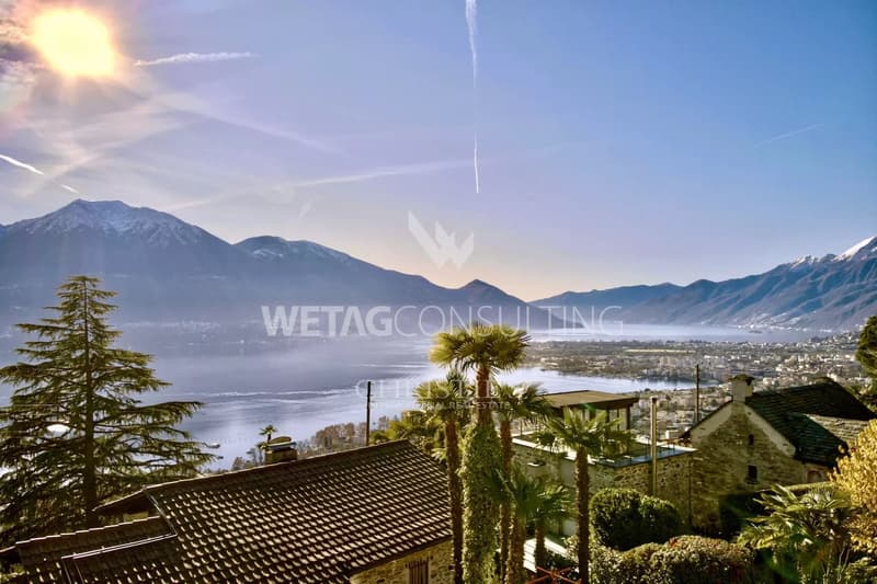 Brione sopra Minusio: schöne Luxusvilla mit Panoramablick auf den Lago Maggiore zu verkaufen (2)