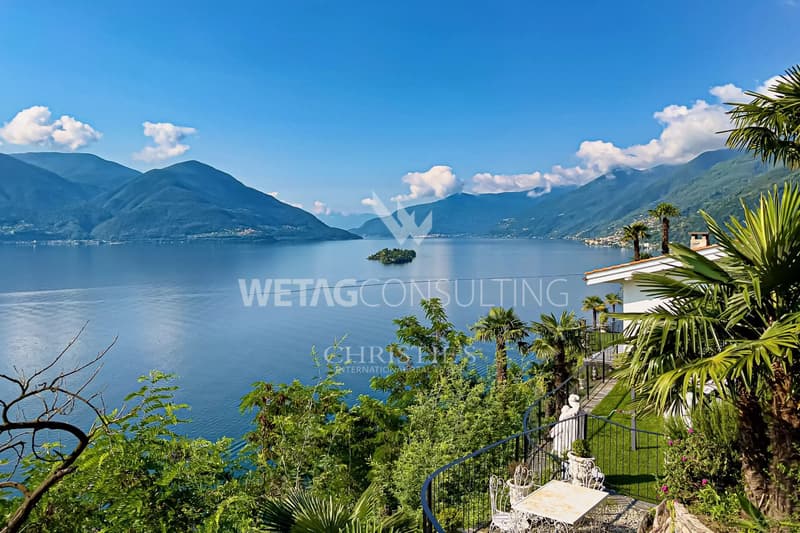 Villa im mediterranen Stil mit freiem Blick auf den Lago Maggiore in Ascona zu verkaufen (12)