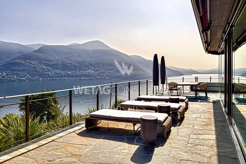 Exklusive Wohnung mit 180° Panoramablick auf den Lago Maggiore in Brissago zu verkaufen (2)