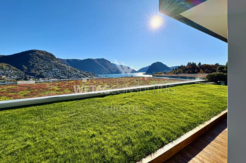 Prestige-Duplex-Wohnung in Porza mit privatem Garten & weitem Blick auf den Luganersee zu verkaufen (2)