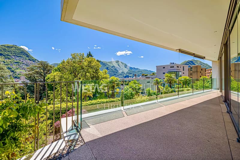 Moderne Wohnung in Lugano mit privatem Garten zu verkaufen (1)