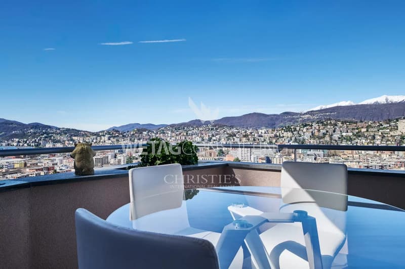 Lugano-Viganello: bildschöne Penthouse-Wohnung mit spektakulärem Seeblick zu verkaufen (11)