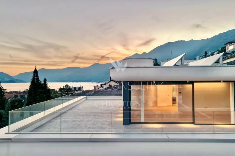 Luxus 4.5-Zimmer-Duplex-Penthouse-Wohnung mit Blick auf den Lago Maggiore in Ascona zu verkaufen (1)