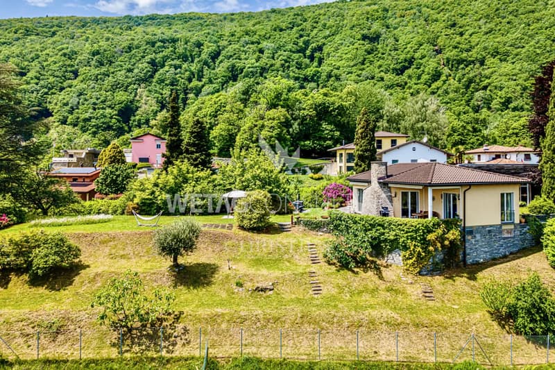 Lugano Bosco-Luganese: zu verkaufen exklusives Baugrundstück von 3'581 m² im Grünen mit Seesicht, inklusive schöner Villa (10)
