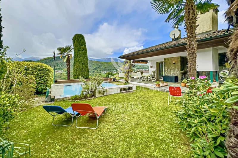 Lugano-Cadro: schöne Villa mit Pool & separater 2-Zimmer-Wohnung zu verkaufen (2)