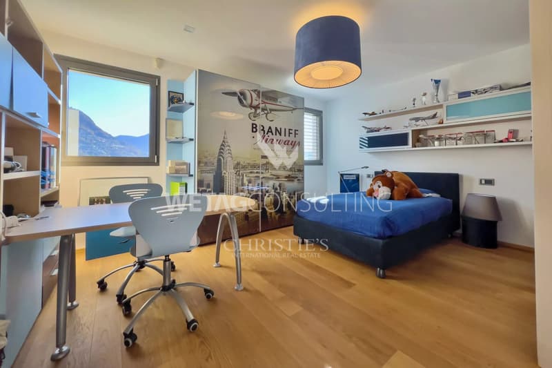 Lugano: villa moderna con vista lago in vendita (7)