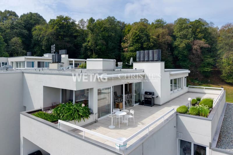 Elegante Penthouse-Wohnung mit Blick auf den Luganersee in Lugano-Carona zu verkaufen (1)