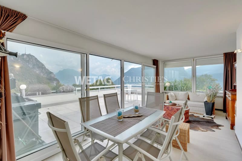 Elegante Penthouse-Wohnung mit Blick auf den Luganersee in Lugano-Carona zu verkaufen (6)