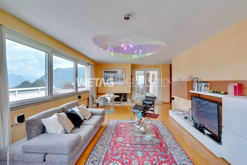 Elegante Penthouse-Wohnung mit Blick auf den Luganersee in Lugano-Carona zu verkaufen (3)