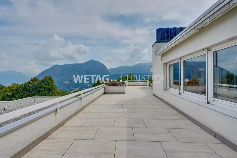 Elegante Penthouse-Wohnung mit Blick auf den Luganersee in Lugano-Carona zu verkaufen (13)