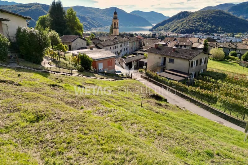Lugano-Neggio: Baugrundstück von 1'137 m² mit Blick auf den Luganersee zu verkaufen (5)