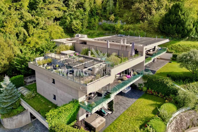 Lugano-Aldesago: penthouse moderno con una meravigliosa vista sul lago, terrazza sul tetto in vendita, anche possibile come seconda casa (13)