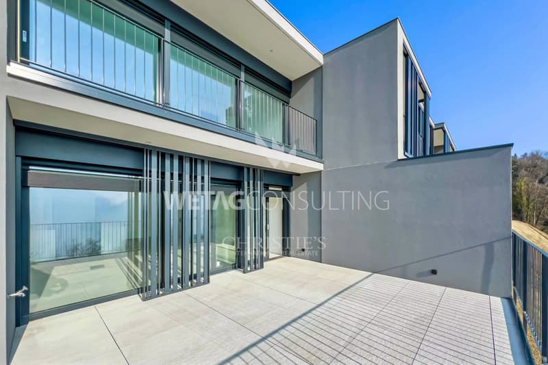 Lugano-Carona: moderne Duplex-Wohnung mit spektakulärem Blick auf den Luganersee zu verkaufen (7)