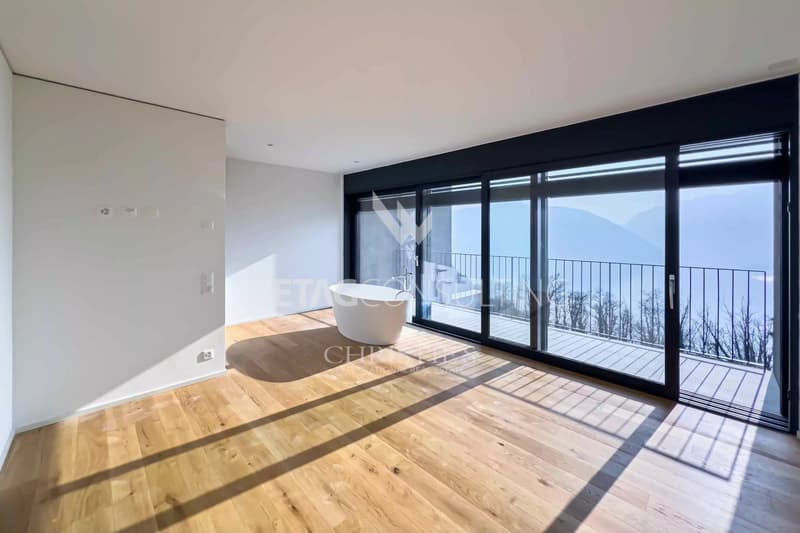 Lugano-Carona: moderne Duplex-Wohnung mit spektakulärem Blick auf den Luganersee zu verkaufen (2)