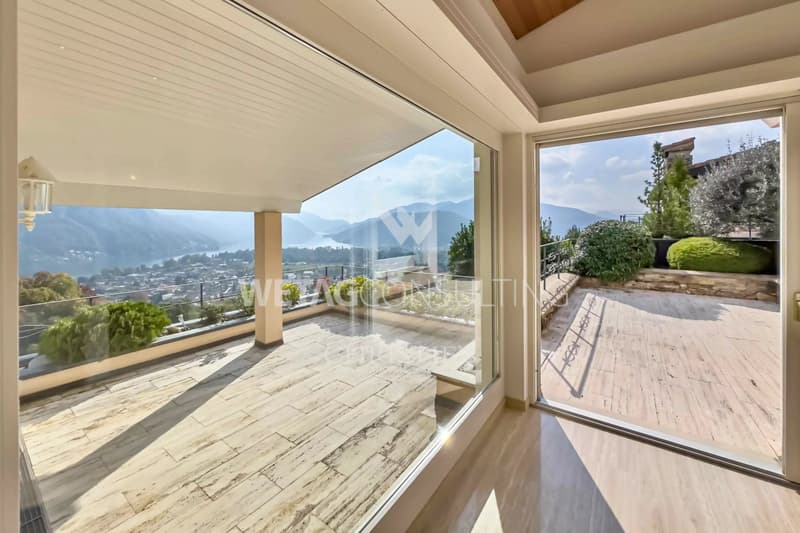 Villa élégante à Lugano-Neggio avec vue dégagée sur le lac de Lugano, idéale également en tant que résidence secondaire (5)