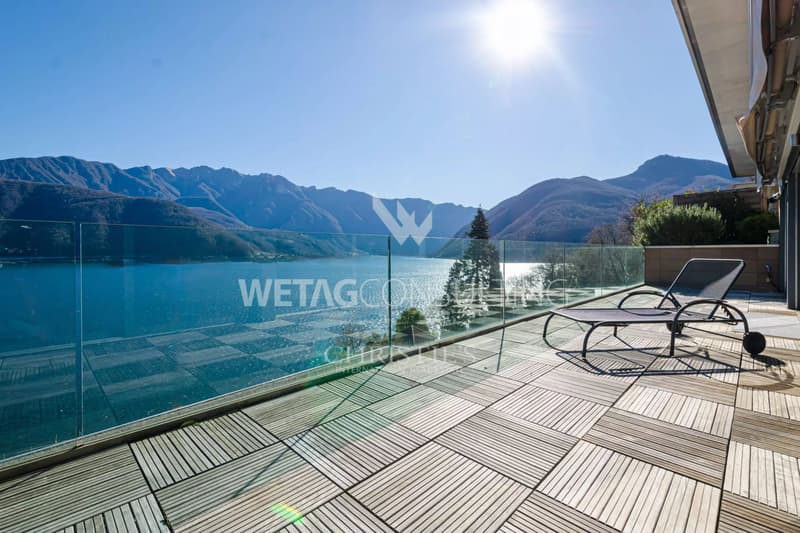 Lugano-Melide : Penthouse moderne avec vue magique sur le lac de Lugano à vendre (1)