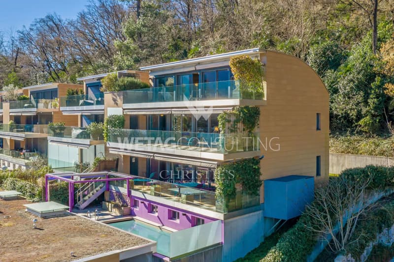 Lugano-Melide : Penthouse moderne avec vue magique sur le lac de Lugano à vendre (10)