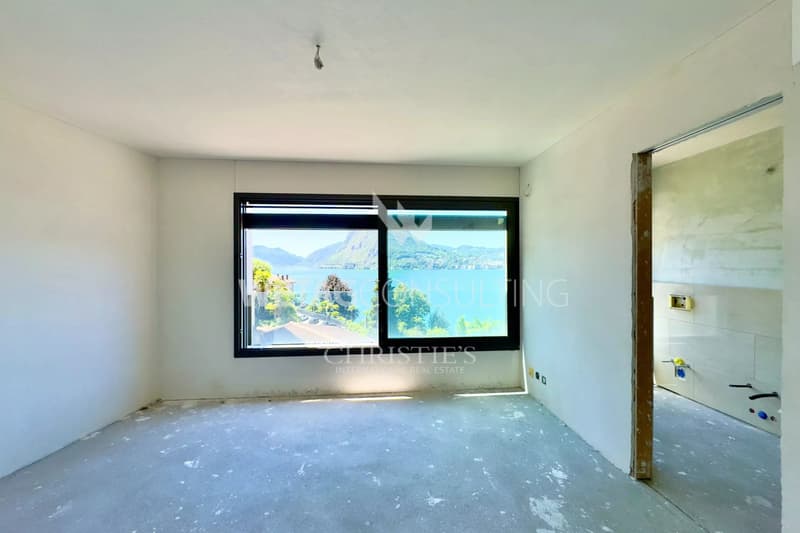 Raw apartment for sale in Lugano-Castagnola, with a lovely lake view, also ideal as a second home (5)