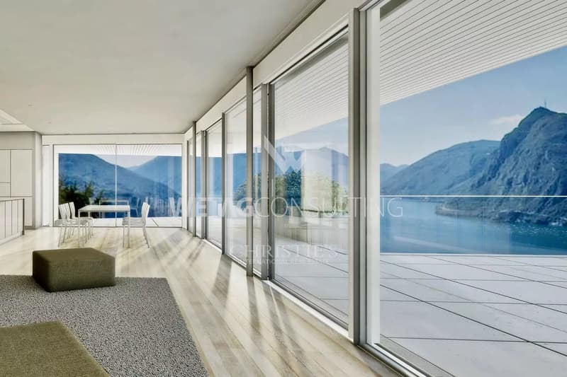 Appartamento 6.5 locali con vista incantevole sul lago di Lugano in vendita (2)