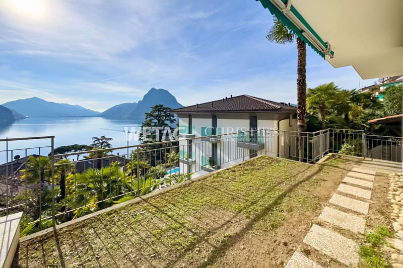 Villa with a magnificent view of Lake Lugano for sale in Lugano-Castagnola (11)