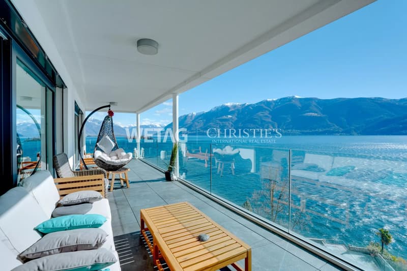 Helle & moderne Wohnung mit grosser Terrasse sowie Panoramablick in Brissago zu verkaufen (1)