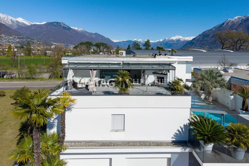 Ascona: In der Nähe des Golf Club Patriziale, modernes & grosszügiges Penthouse mit weitläufiger Terrasse zu verkaufen (13)